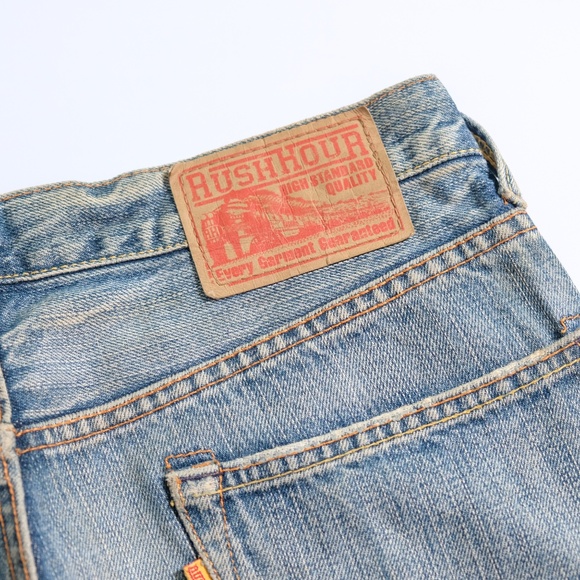 Rush hour distressed denim embroidery jeans (japan) - Picture 6 of 7